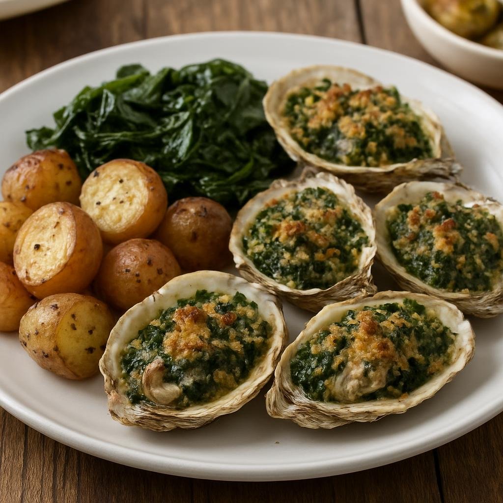 Entree: United States – Delaware – Delaware Bay Oysters Rockefeller recipe