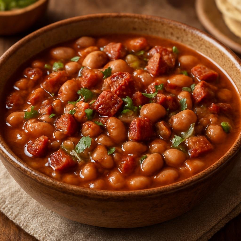 Side Dish: Mexico – Mexico State, Central Mexico – Frijoles Charros (Charro Beans) recipe