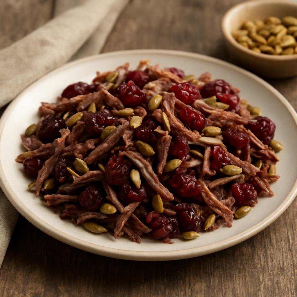 Salad: Canada – Northwest Territories – Caribou and Cranberry Slaw recipe
