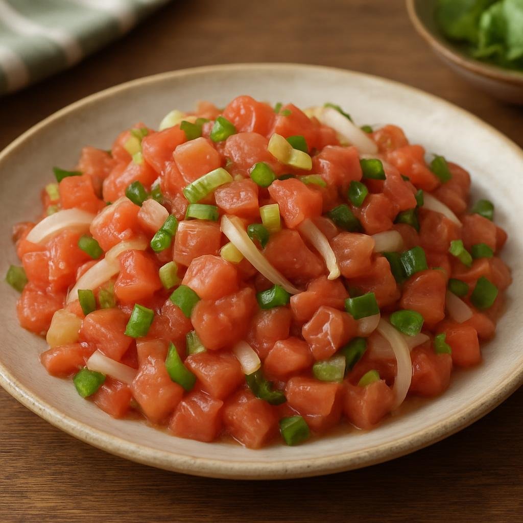 Appetizer: United States – Hawaii – Lomi Lomi Salmon recipe