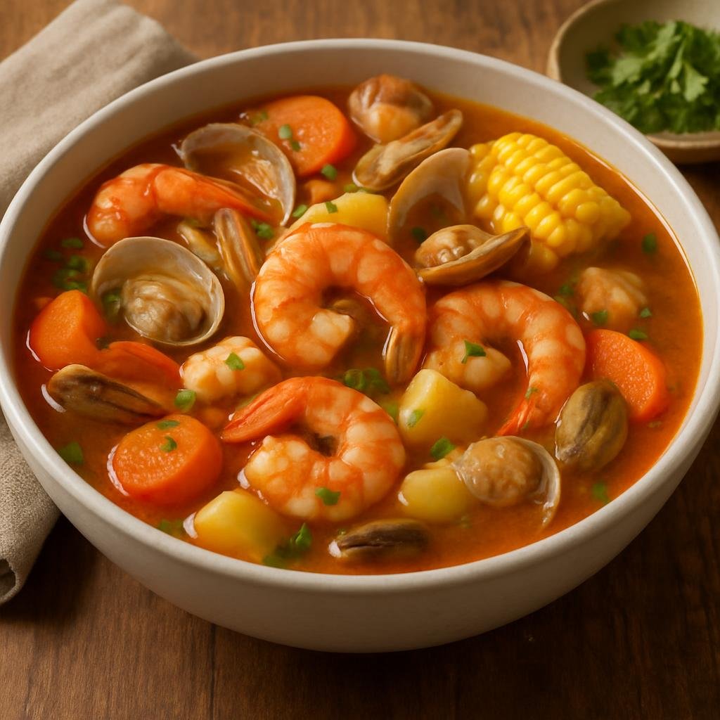 Entree: Mexico – Sinaloa (Pacific Coast Mexico) – Caldo de Siete Mares recipe