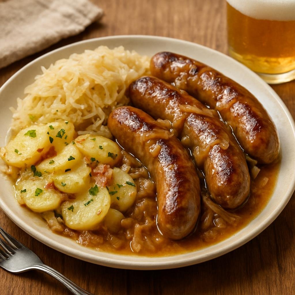 Entree: United States – Upper Midwest (Wisconsin) – Wisconsin Beer Brats recipe