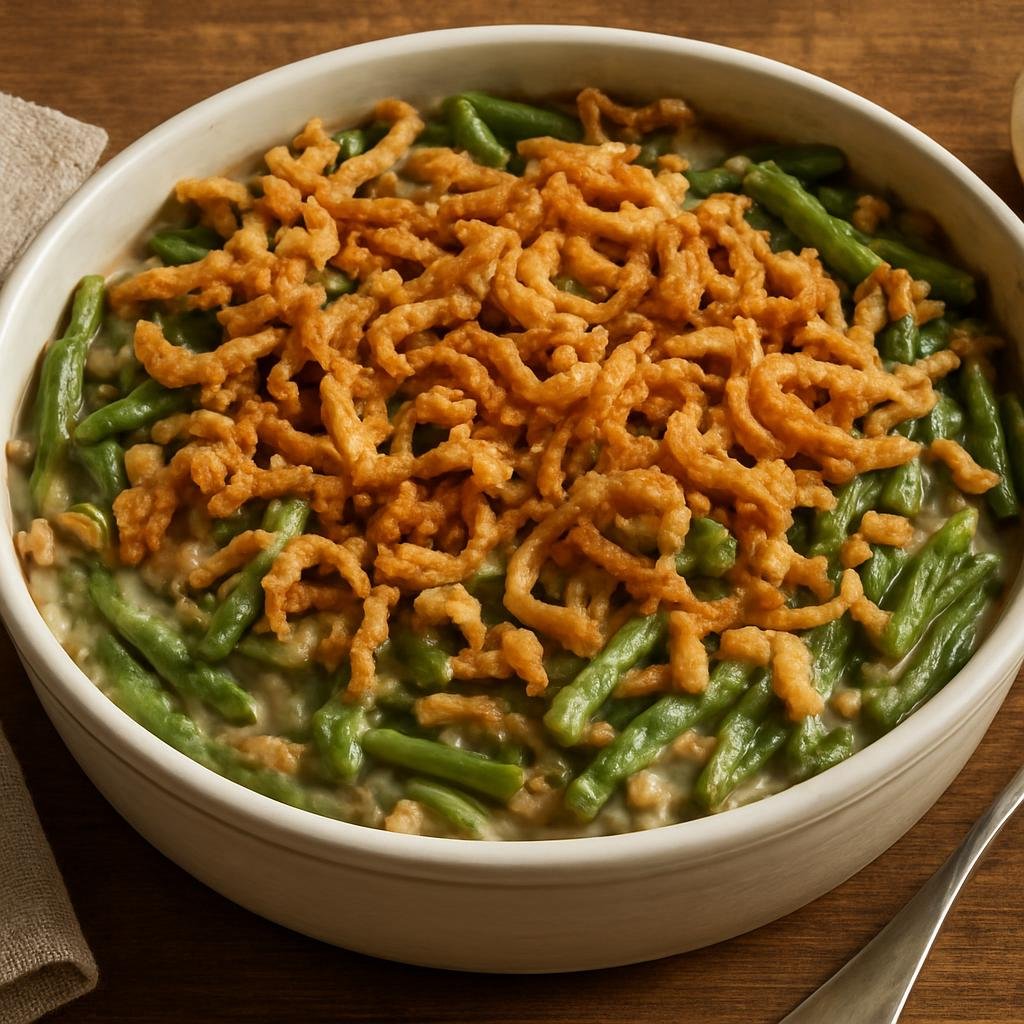 Side Dish: United States – Illinois, Midwestern United States – Midwestern Green Bean Casserole recipe