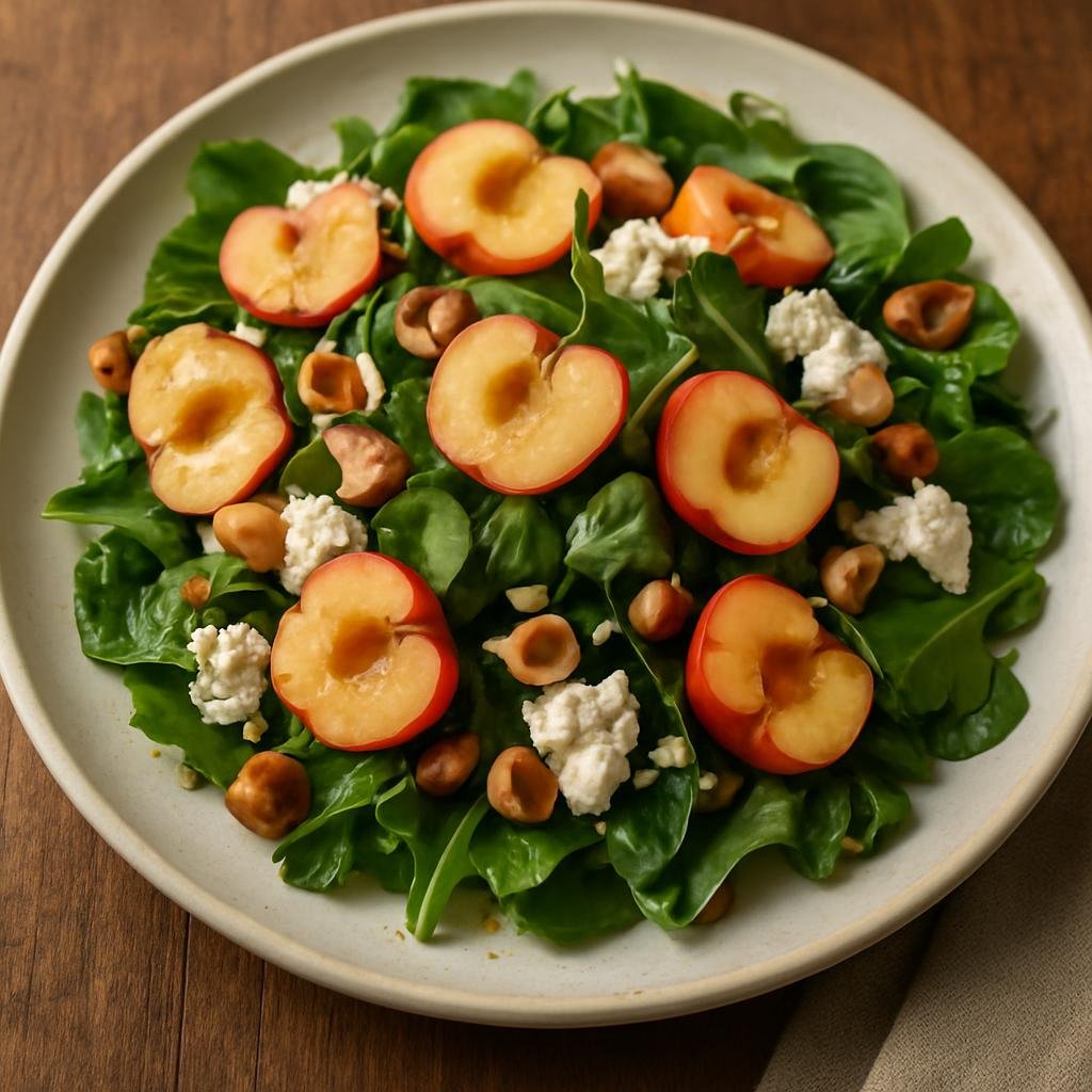 Salad: United States – Pacific Northwest (Washington) – Rainier Cherry and Goat Cheese Salad recipe