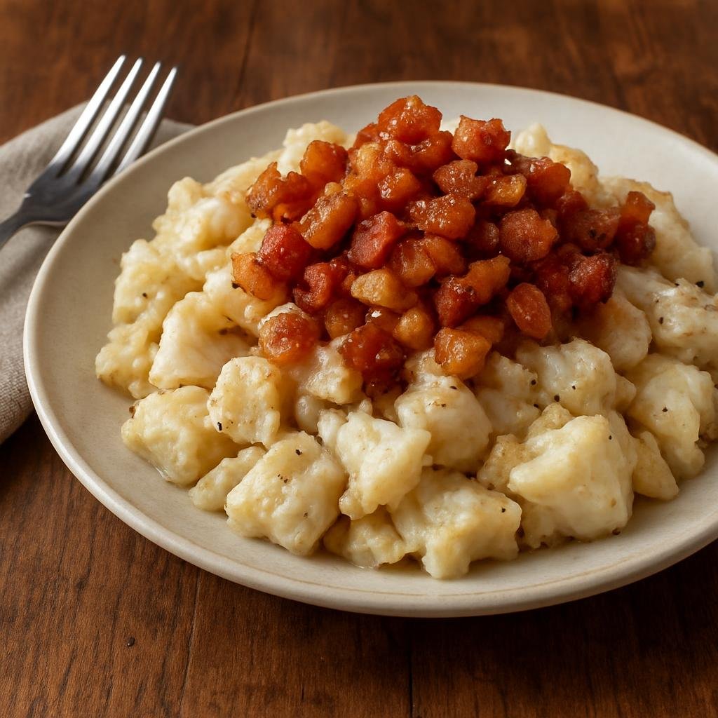Entree: Canada – Newfoundland and Labrador – Fish and Brewis recipe