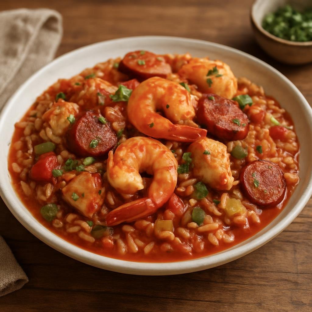 Entree: United States – Cajun and Creole Louisiana – Creole Jambalaya recipe