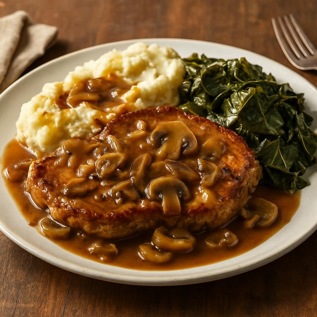 Entree: United States – Mississippi (Southern United States) – Pork Chops with Gravy recipe