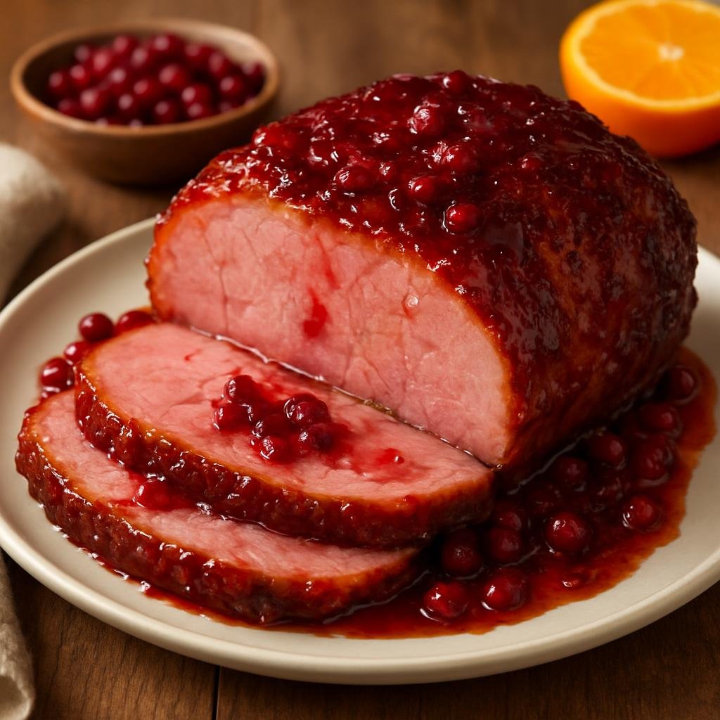 Entree: Canada – Newfoundland and Labrador, Atlantic Canada – Partridgeberry Glazed Ham recipe