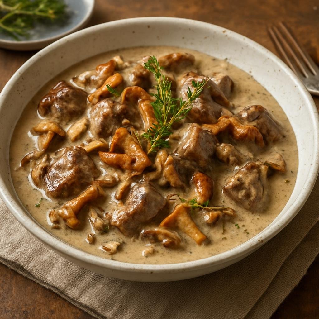 Entree: Canada – Northwest Territories — Northern Canada – Elk Stroganoff recipe