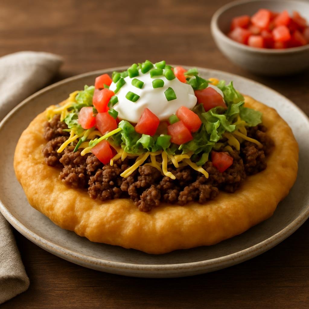 Entree: United States – South Dakota (Great Plains United States) – South Dakota Indian Taco recipe