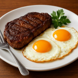 Entree: United States – Steak and Eggs recipe