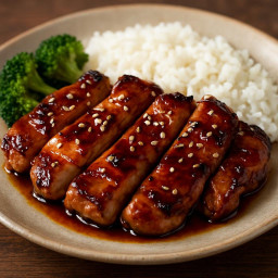 Entree: Japan – 鶏の照り焼き ➤ Tori no teriyaki (Chicken teriyaki (glazed grilled or pan-fried chicken)) recipe