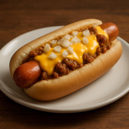 Entree: United States – Coney Island Cheese Dog recipe