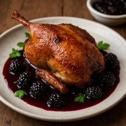 Entree: United Kingdom – England – Roast Pheasant with Blackberry Sauce recipe
