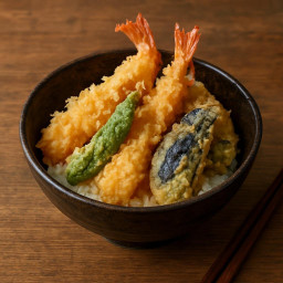 Entree: Japan – 天丼 ➤ Tendon (Tempura rice bowl) recipe