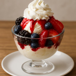Dessert: United States – Mixed Berry Sundae recipe