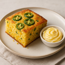 Side Dish: United States – Southern United States – Jalapeño Cornbread with Honey Butter