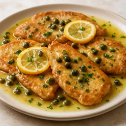 Entree: Italy – Turkey Piccata (Turkey Piccata — turkey cutlets in lemon-caper sauce) recipe