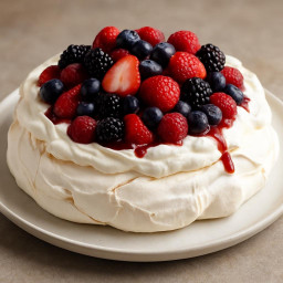 Dessert: New Zealand – Classic Pavlova with Mixed Berries recipe