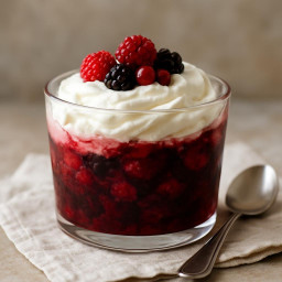 Dessert: England – English Berry Fool with Whipped Cream recipe