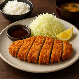 Entree: Japan – とんかつ ➤ tonkatsu (Breaded deep-fried pork cutlet) recipe