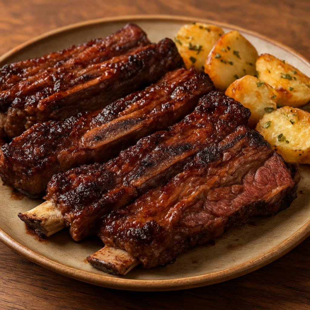Entree: Argentina – Argentine Asado Belt – Asado de Tira (Argentine cross-cut short ribs) recipe