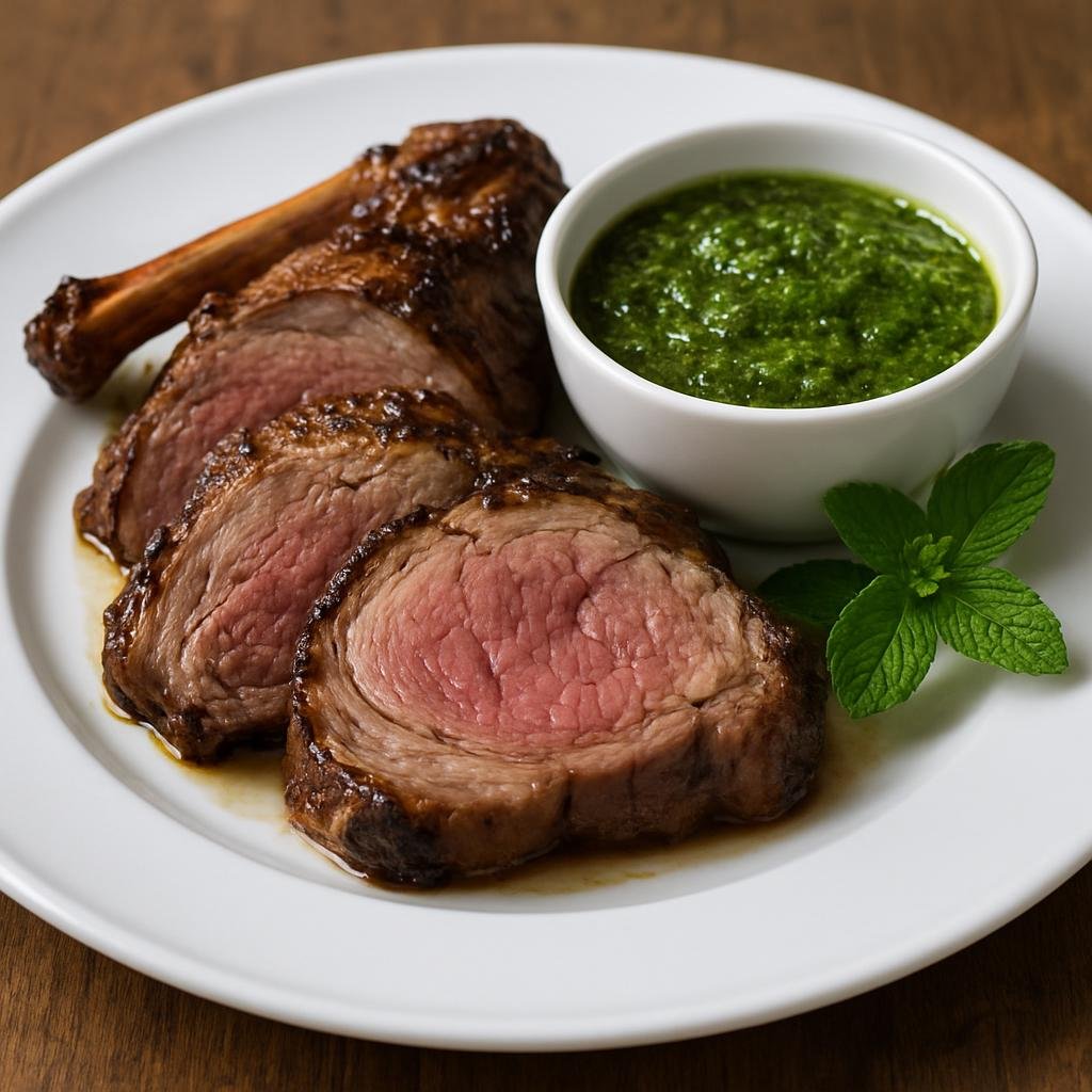 Entree: Heard Island and McDonald Islands – Roast Lamb with Mint Sauce recipe