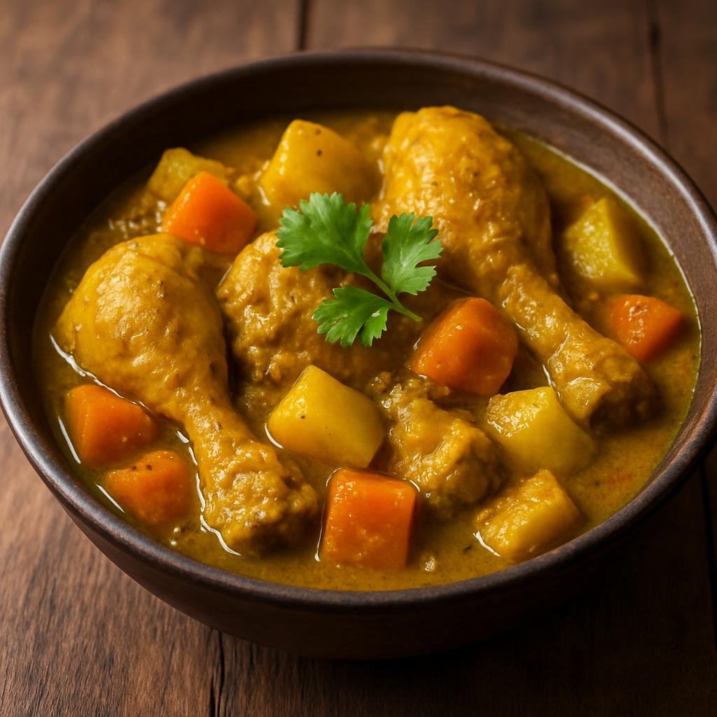 Entree: Saint Barthélemy – Poulet Colombo (Colombo chicken) recipe