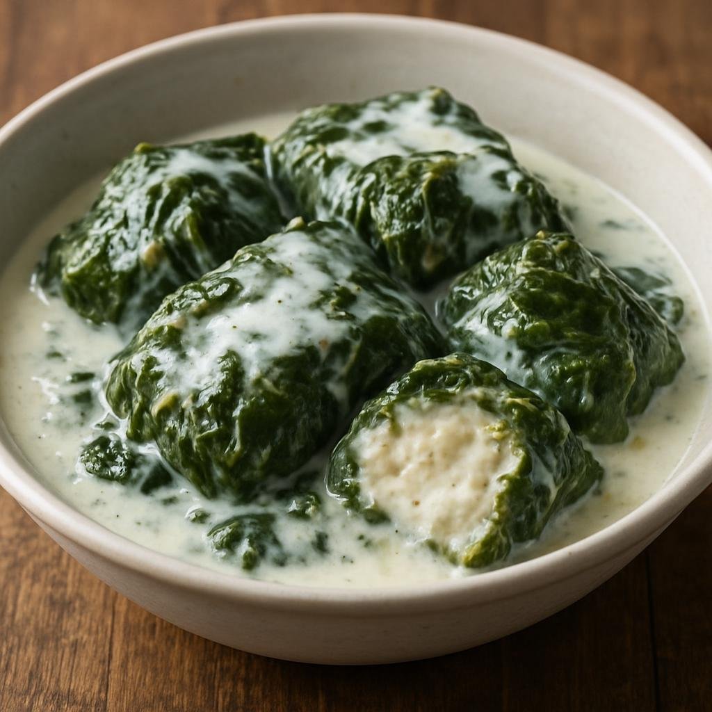 Entree: Samoa – Palusami (Taro leaf parcels with coconut cream) recipe
