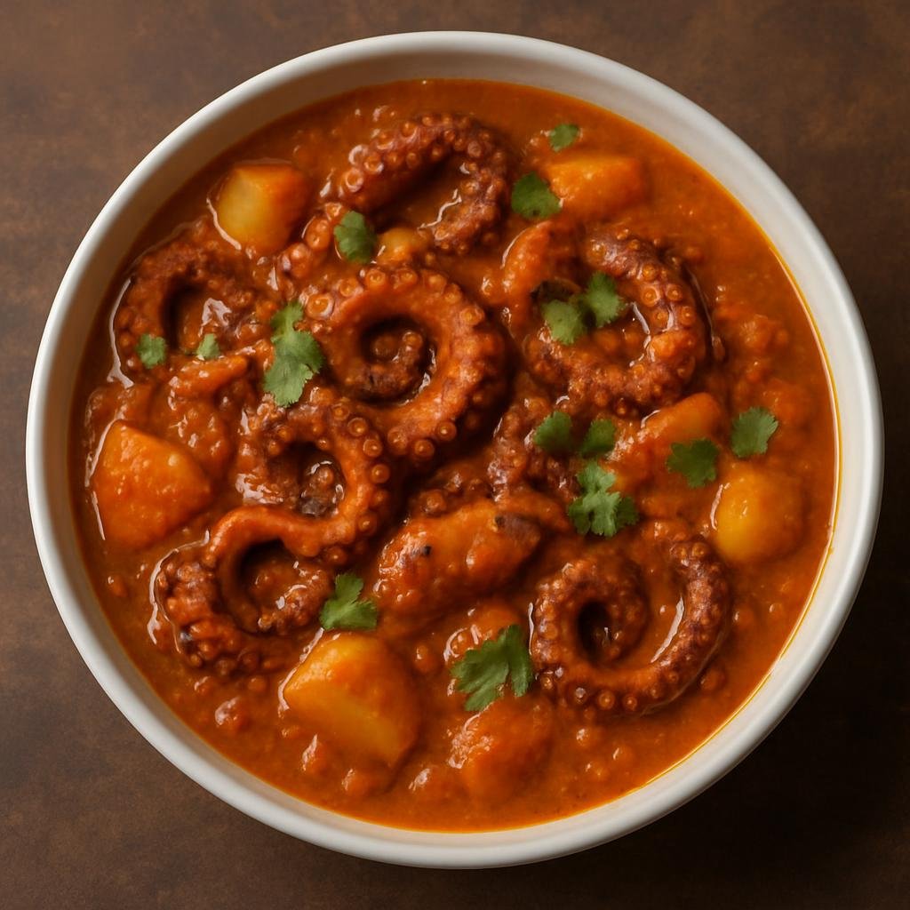 Entree: Seychelles – Kari poul (Octopus Curry) recipe