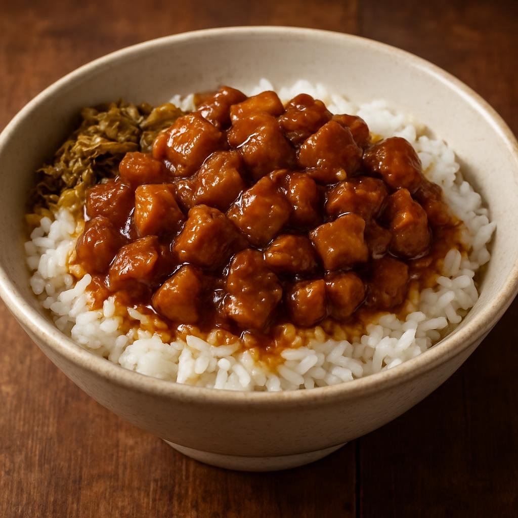 Entree: Taiwan – 滷肉飯 ➤ Lǔ ròu fàn (Braised Pork Rice) recipe
