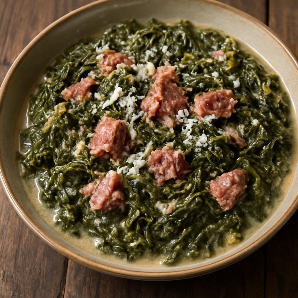 Entree: Tonga – Lu pulu (Taro leaves with corned beef and coconut) recipe