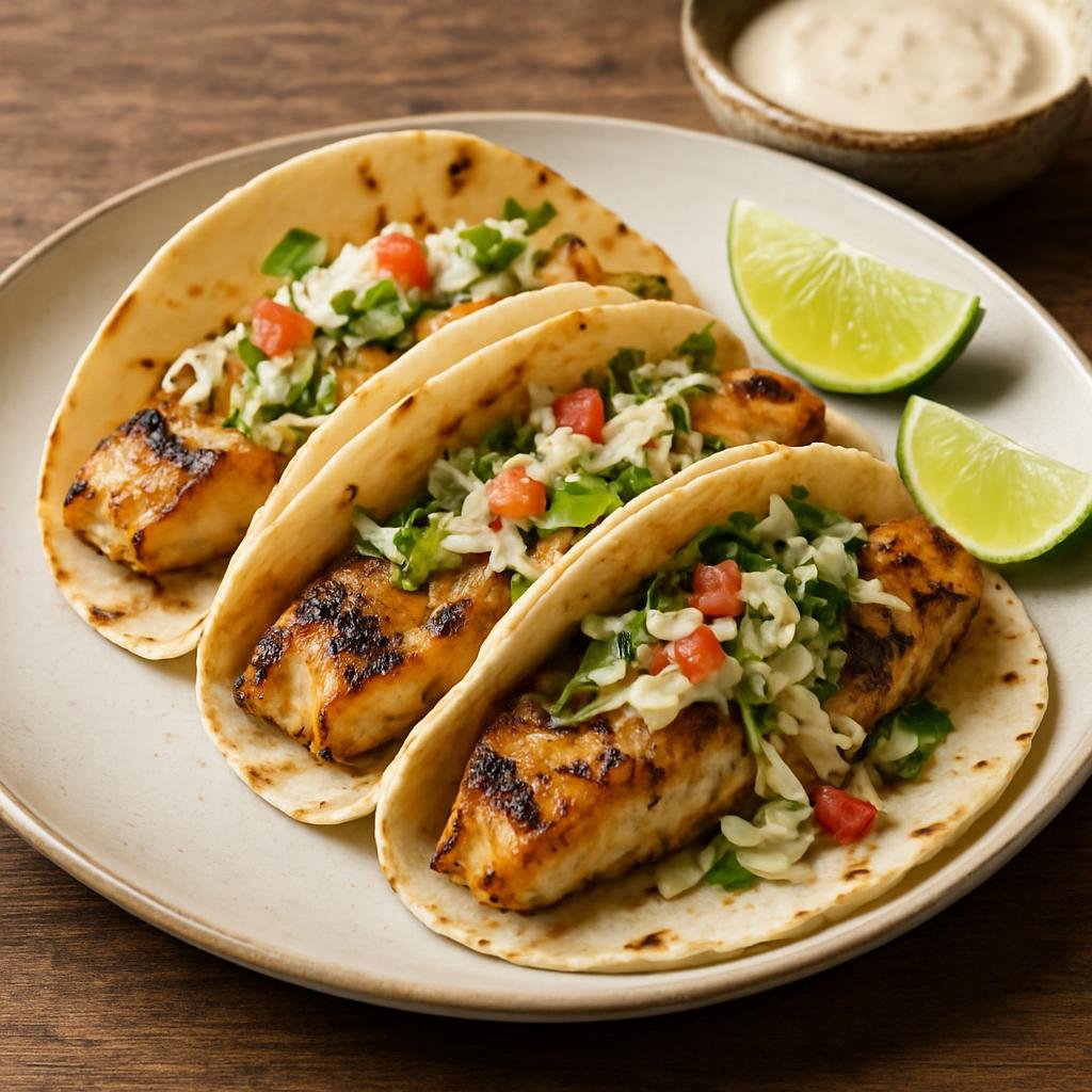 Entree: United States Minor Outlying Islands – Grilled Fish Tacos recipe