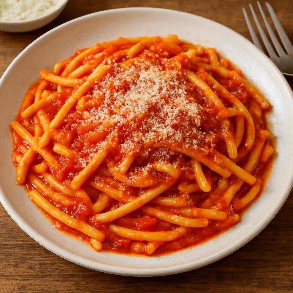 Entree: Italy – Abruzzo – Maccheroni alla chitarra (Guitar-cut maccheroni) recipe