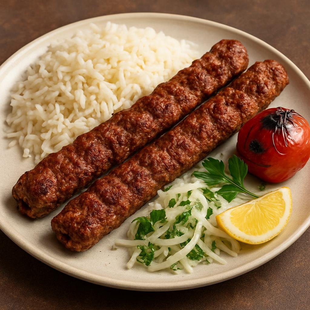 Entree: Iran – Azerbaijani Iran – کباب کوبیده ➤ Kabāb Kūbideh (Minced meat kebab) recipe