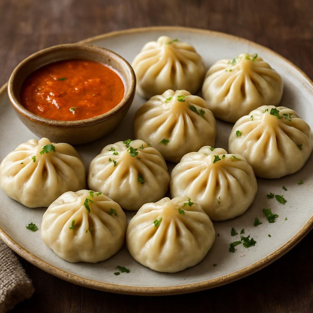 Entree: Nepal – Himalayan Nepal – मोमो ➤ Momo (Steamed dumplings) recipe