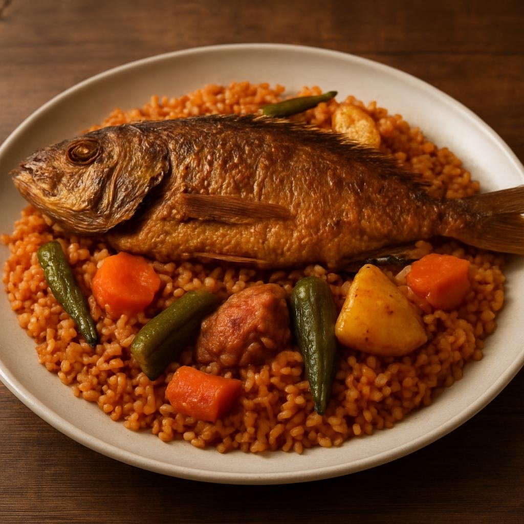 Entree: Senegal – Casamance – Ceebu jën (Rice with fish) recipe