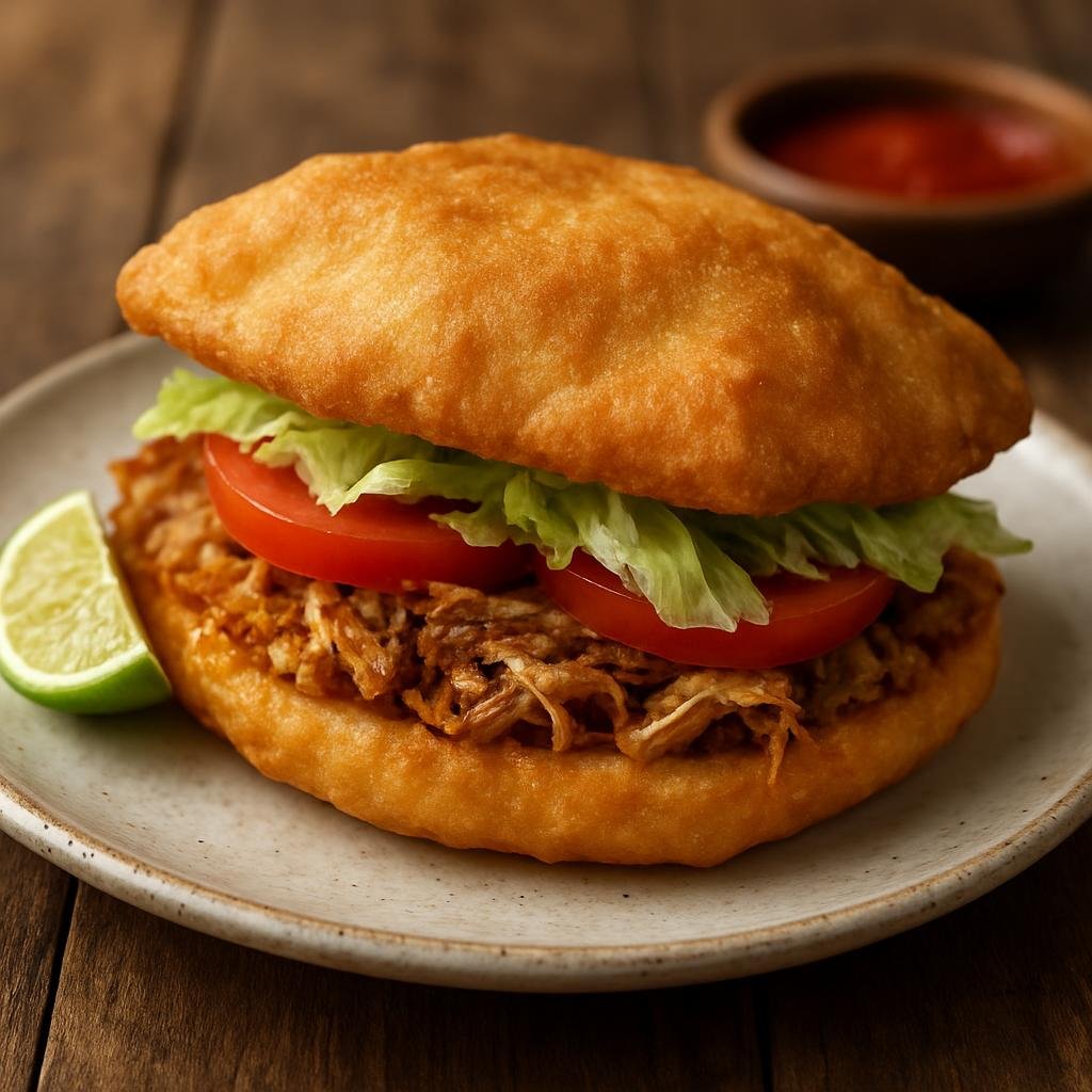 Entree: Guadeloupe – National Cuisine – bokit (fried bread sandwich) recipe
