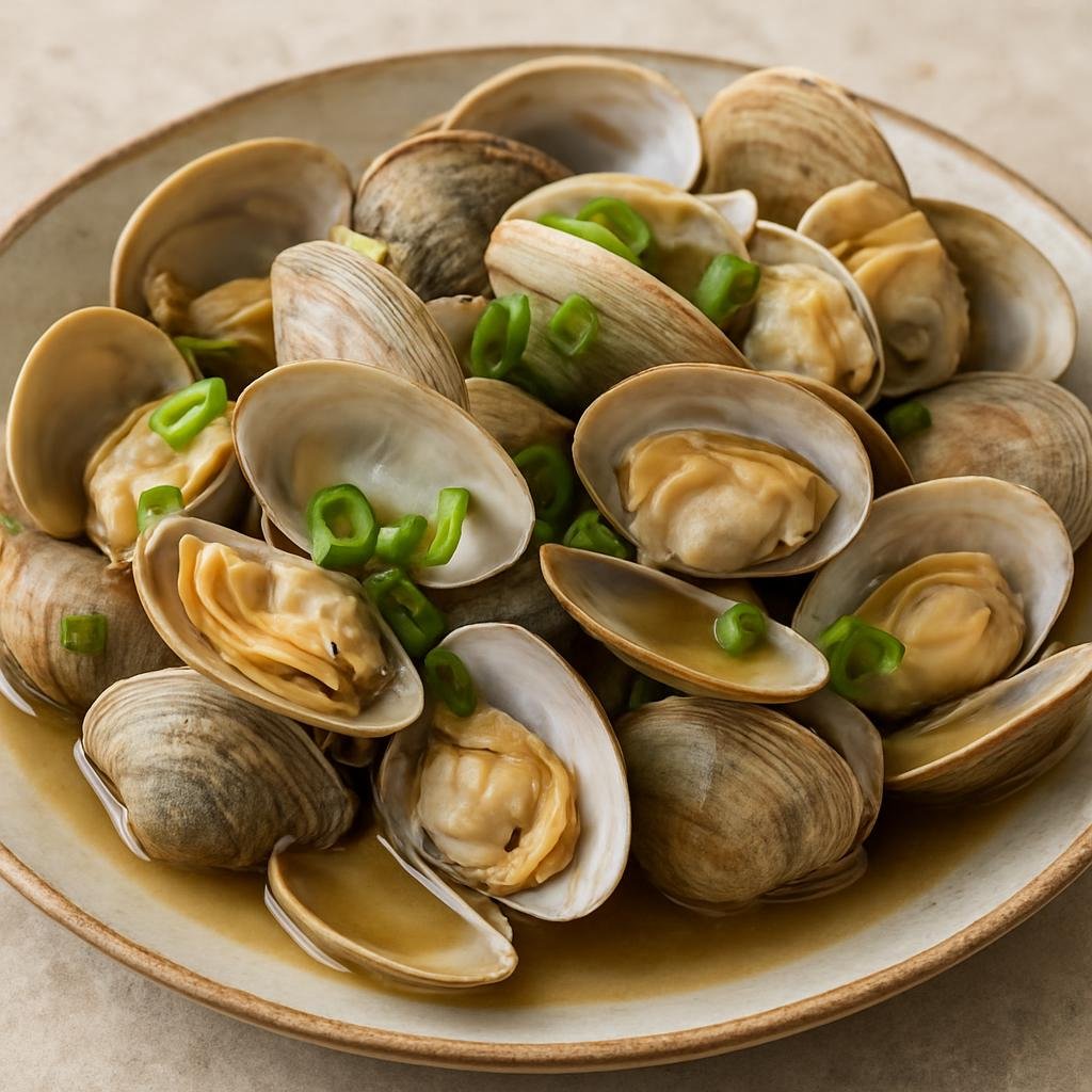 Entree: North Korea – North Korean Coastal Cuisine – 조개찜 ➤ Jogae-jjim (Steamed Clams) recipe