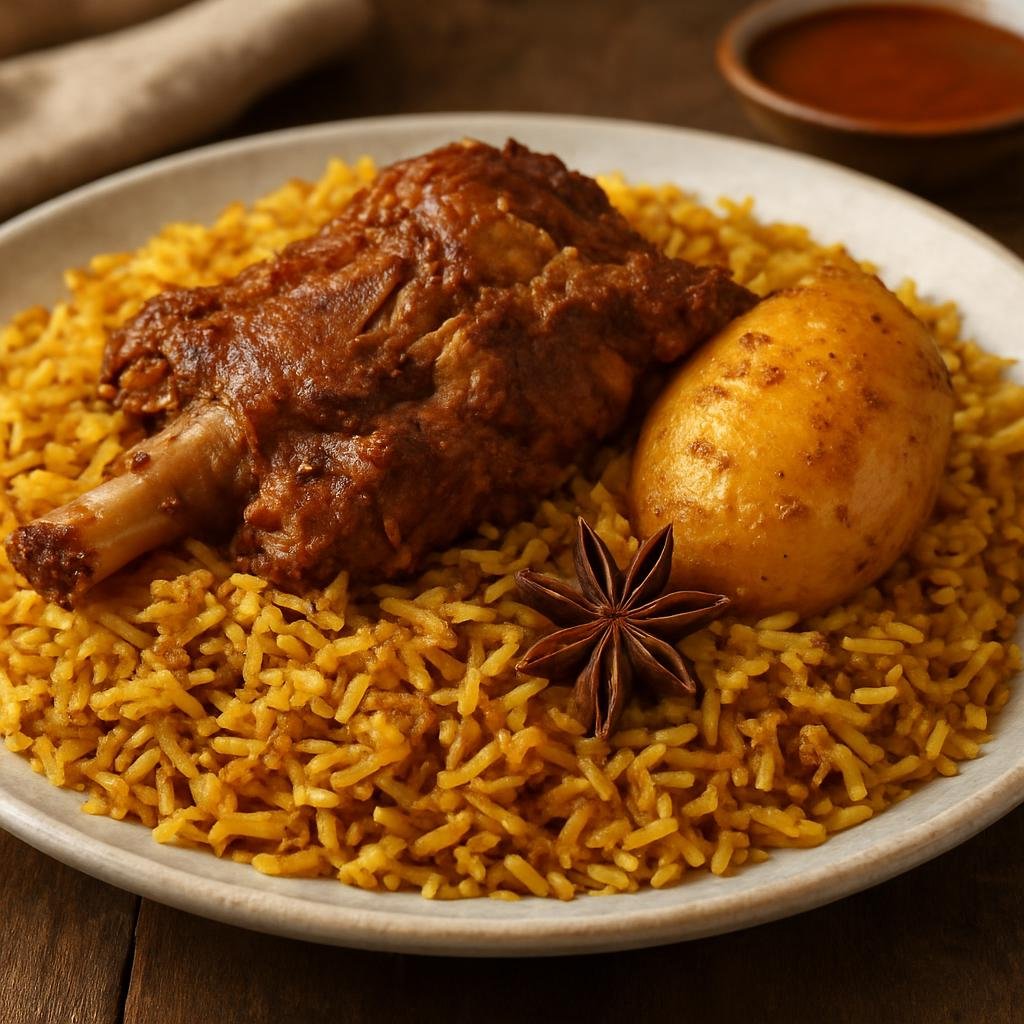 Entree: United Arab Emirates – National Cuisine – مكبوس ➤ Machboos (Spiced rice with meat) recipe