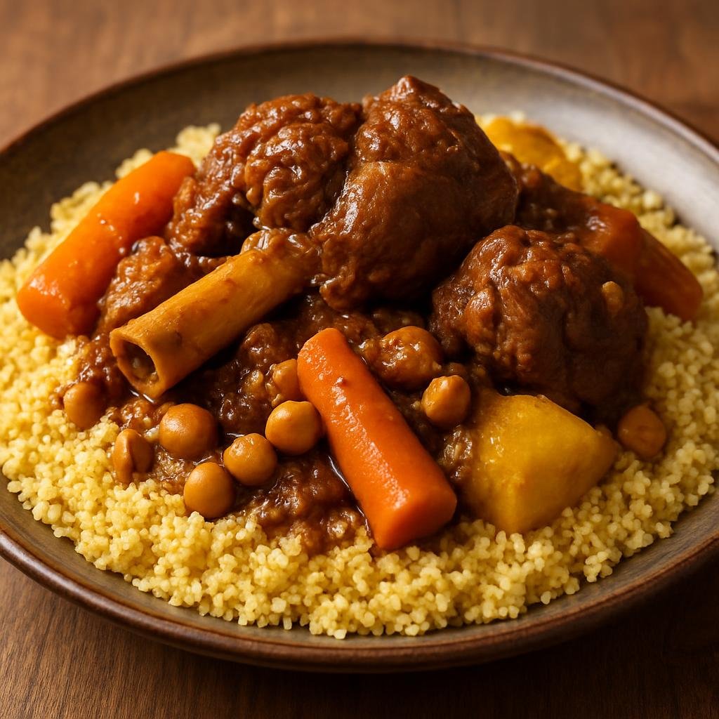 Entree: Western Sahara – National Cuisine – كسكس باللحم ➤ Kuskus bil-lahm (Couscous with Lamb) recipe