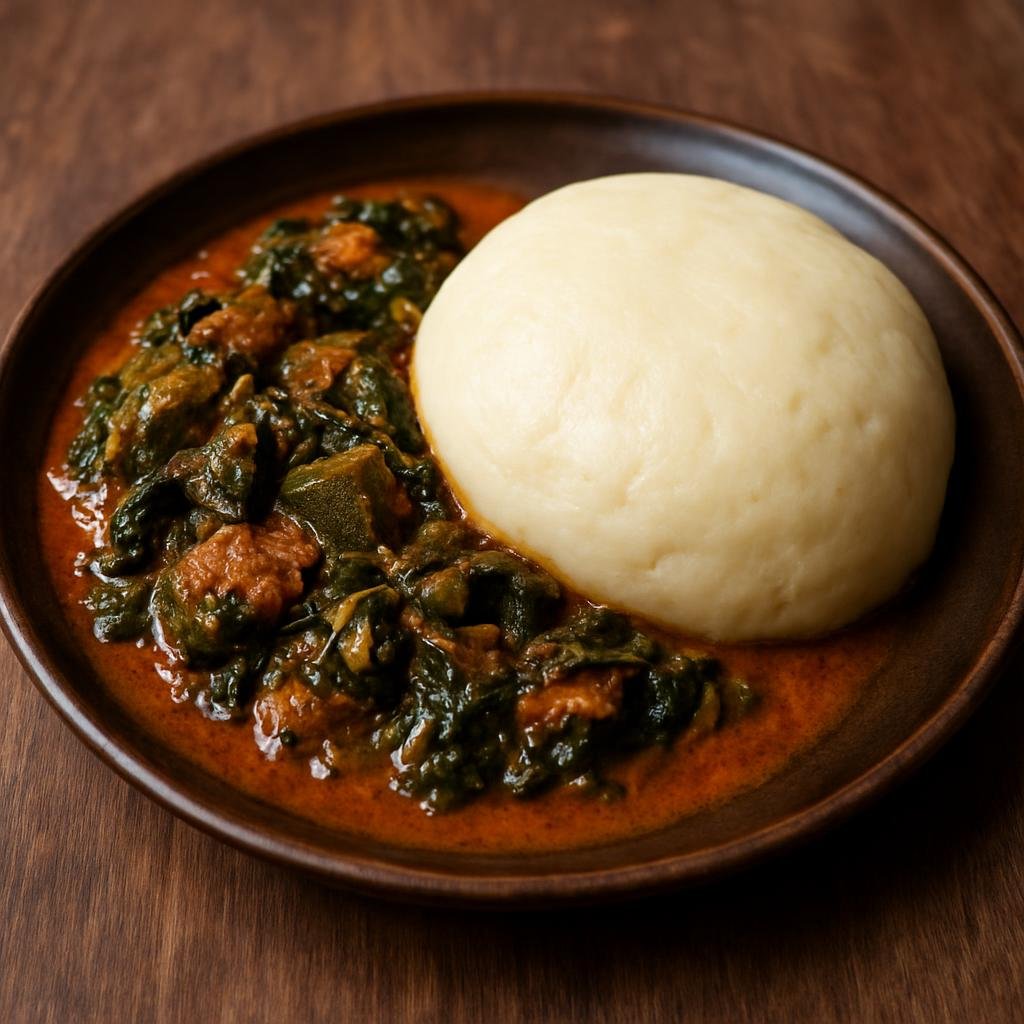 Entree: Guinea – Fufu (Pounded starchy dough) recipe