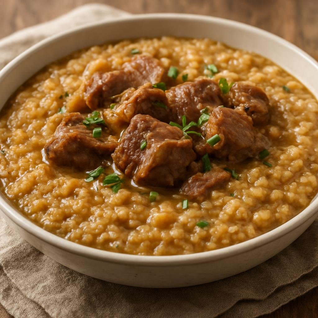 Entree: Kuwait – جريش ➤ Jarīsh (Cracked wheat porridge with lamb) recipe