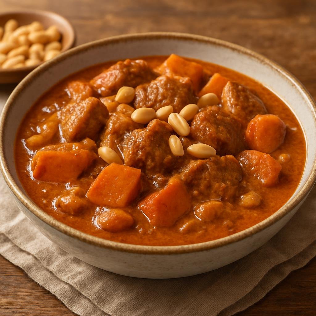 Entree: Mali – Mafé (Peanut stew) recipe