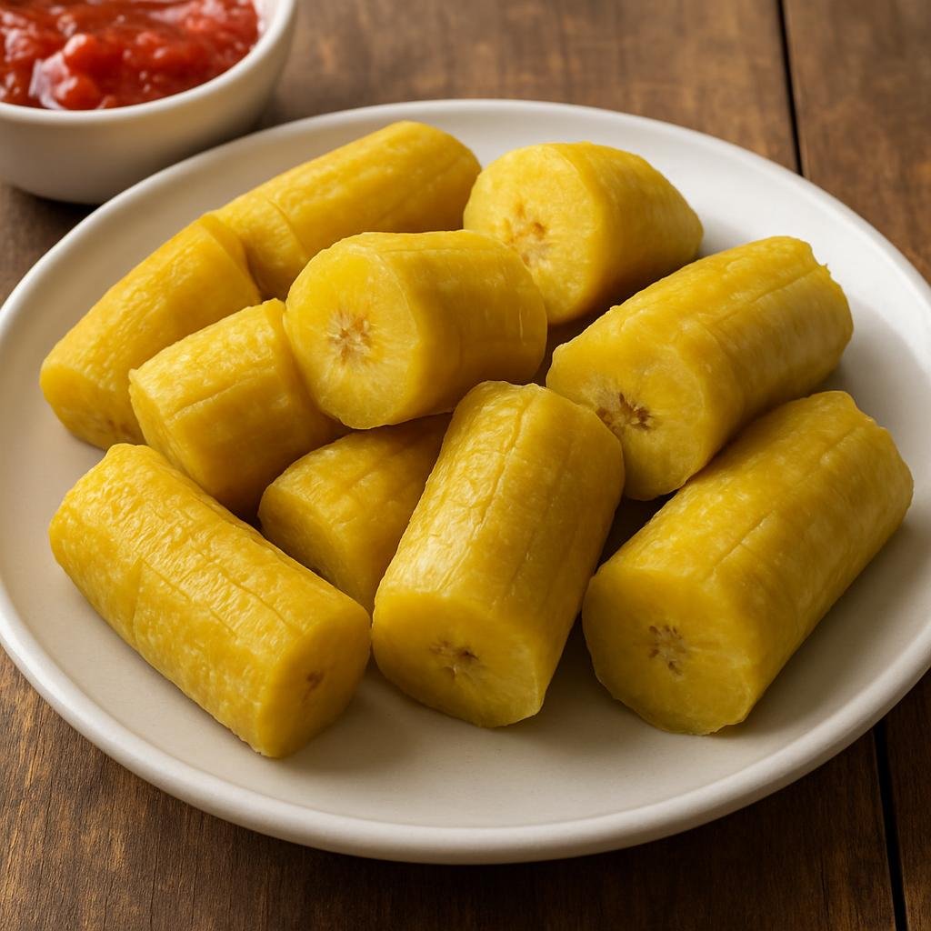 Entree: Uganda – Matoke (Steamed or boiled green bananas) recipe