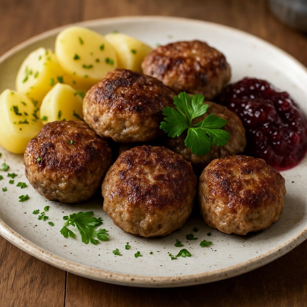 Entree: Denmark – Bornholm – Frikadeller (Danish pan-fried meat patties) recipe