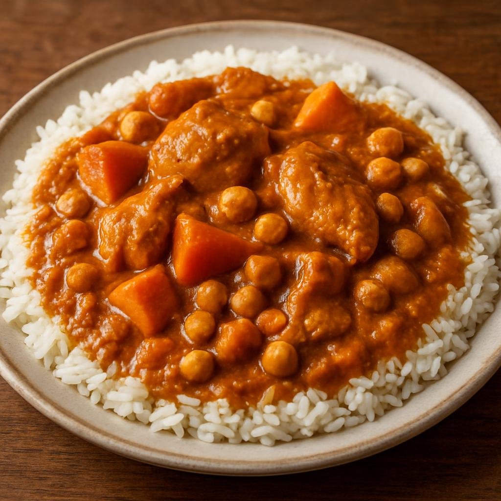 Entree: Mauritania – National Cuisine – Mafe (Peanut beef stew with vegetables) recipe