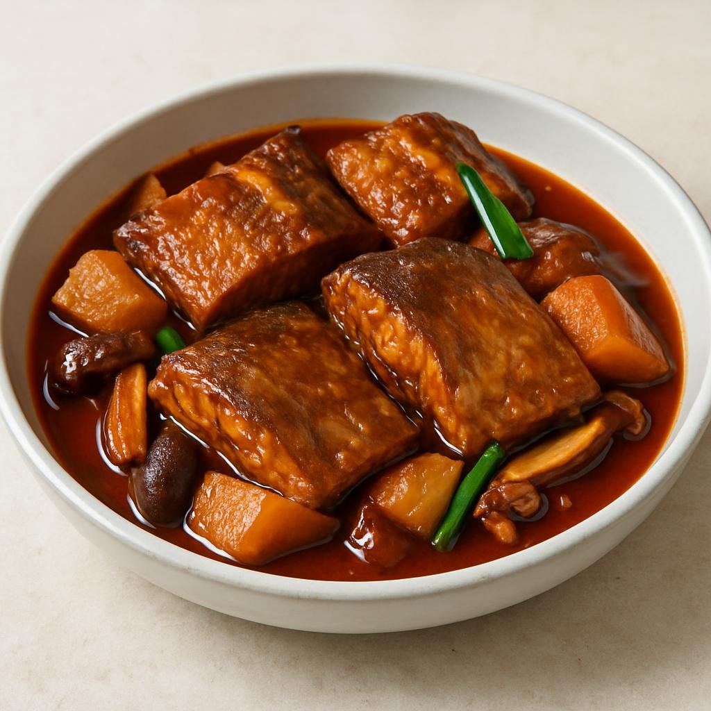 Entree: North Korea – North Korean Coastal Cuisine – 명태조림 ➤ Myeongtae Jorim (Braised Pollock) recipe