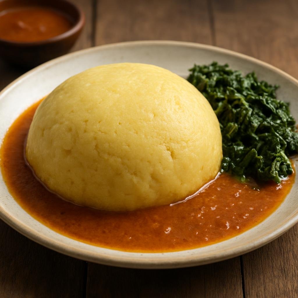 Entree: Benin – Djenkoumè (Steamed cornmeal dumpling) recipe