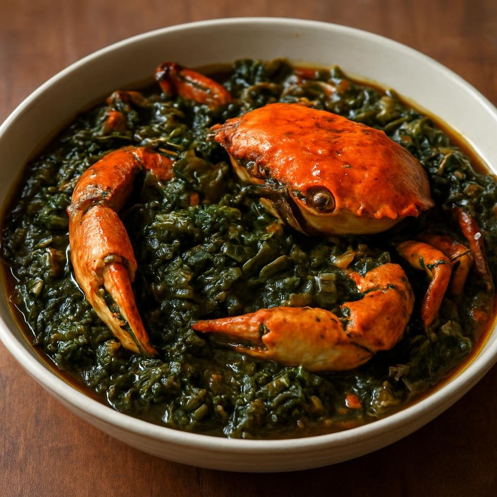 Entree: Saint Vincent and the Grenadines – Callaloo Crab recipe